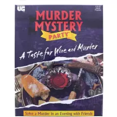 University Games Murder Mystery Adult Party Game | A Taste for Wine and Murder