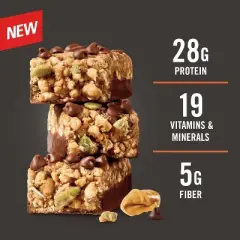 Met-Rx 28g Protein Meal Replacement Bar - Big 100 Granola Peanut Butter Chocolate Chip - 4ct