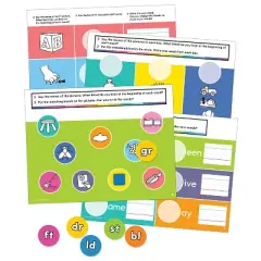 Carson Dellosa Education Edu-Clings Silicone Center: Beginning and Ending Blends