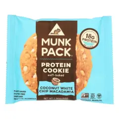 Munk Pack Coconut White Chip Macadamia Protein Cookie - Case of 6/2.96 oz
