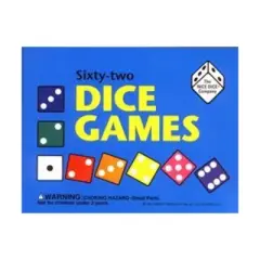 Sixty-Two Dice Games w/Book & Dice Board Game