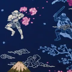 Men's Star Wars Darth Vader and Stormtroopers Samurai Print Button Down Shirt