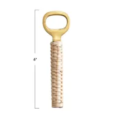 Storied Home Brass Bottle Opener with Handle