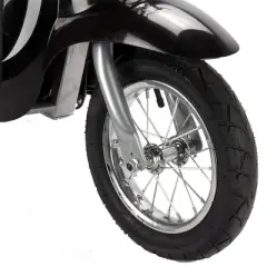 Razor Pocket Mod Miniature Euro 24V Electric Kids Ride On Retro Scooter, Speeds up to 15 MPH with 10 Mile Range, for Ages 13 and Up, Black