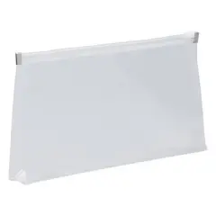 JAM Paper 5'' x 10'' 12pk Plastic Envelopes with Zip Closure - Clear: Letter Paper Sized Binder Filing Accessory