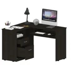 Kumasinova 47.2" L Shaped Desk with Drawers,Corner Computer Desk with Storage Shelf,L-Shaped Office Desk with CPU Space,Gaming Desk for Office&Study