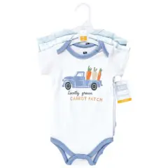 Hudson Baby Cotton Bodysuits, Carrot Patch Truck