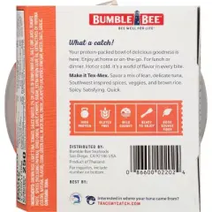 Bumble Bee Quick Catch Southwest Rice Tuna Bowl - 6oz