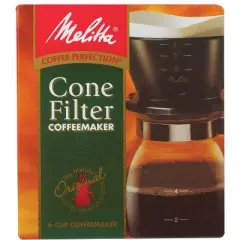 Melitta 6 cups Black Pour-Over Coffee Maker