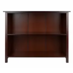 30" 3 Tier Milan Storage Shelf or Bookshelf Long Walnut - Winsome