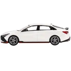 Hyundai Elantra N Ceramic White Limited Edition to 1560 pieces Worldwide 1/64 Diecast Model Car by True Scale Miniatures