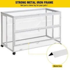 Aivituvin Anti-Chewing Hamster Cage | Guinea Pig Cage with Iron Frame (Inner Space 11ft&sup2;)-AIR26