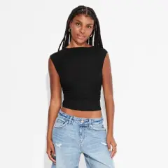 Women's Short Sleeve Boat Neck Mesh T-Shirt - Wild Fable&trade;