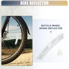 Unique Bargains Bike Reflectors Bike Accessories White 1 Pair