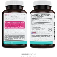 Pure Co Organic Goat's Rue Capsules, Pure Mom, 60ct