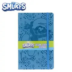 Inkology, LLC The Smurfs 80-Page Vegan Leather Notebook | 5 x 8 Inches