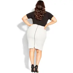 Women's Plus Size Riley Skirt - ivory | CITY CHIC