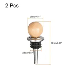 Unique Bargains Reusable Stainless Steel Silicone Wine Stopper for Champagne