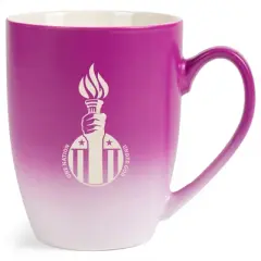 100 North United States of America 10 Ounce Pink and White Two Toned Ombre, Comfortably Fits Your Hands, Ceramic Tea Coffee Cup Mug, One Nation Under