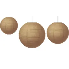 Teacher Created Resources&reg; Burlap Design Paper Lanterns, Pack of 3