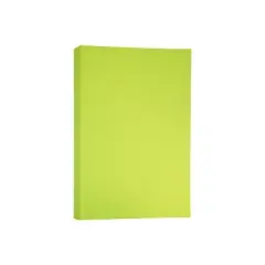 JAM Paper Ledger Matte 24lb Paper 11 x 17 Tabloid Ultra Lime Green 16728460