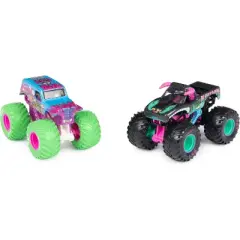 Monster Jam, Official Nitro Neon, Son-uva Digger Vs. El Toro Loco, 1:64 Scale Die-Cast Monster Trucks, Kids Toys for Boys Ages 3 and up