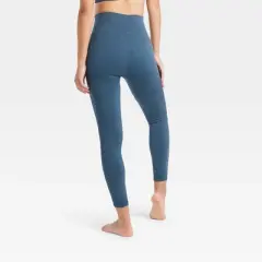 Women's High-Rise Ribbed Seamless 7/8 Leggings - JoyLab&trade;