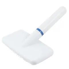 Unique Bargains Plastic Handle Metal Wire Pet Dog Hair Brush Grooming Comb White Red 1 Pc