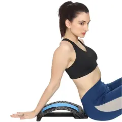 Life Authentics  Back Stretcher Board-3 Levels  Increase Flexibility, Helps Improve Posture , Lumbar Support, Spine Decomperssion, Back Cracking Board