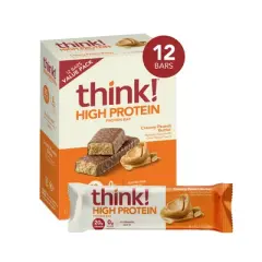 think! High Protein Creamy Peanut Butter Bars