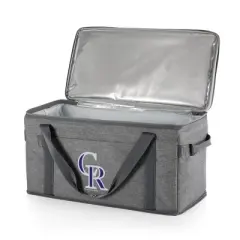 MLB Colorado Rockies 64 Can Collapsible Cooler - Heathered Gray