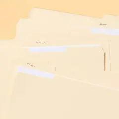 36ct Manila File Folders - up&up&trade;: Top Tab, Non-Pronged, 12 Sheet Capacity, Brown, 11.62" x 9.5", 36 Pack