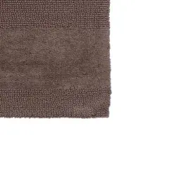 Splendid Striped Soft Plush Cotton Bath Rug 22" X 60" Stone by Castle Hill London