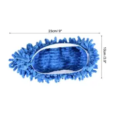 Unique Bargains Washable Cleaning Shoes Cover Multifunction Chenille Duster 4 Pcs