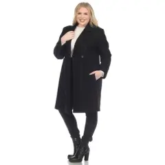 Plus Size Classic Walker Coat-White Mark