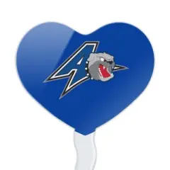 UNC Asheville Primary Logo Heart Love Cupcake Picks Toppers Decoration Set of 6