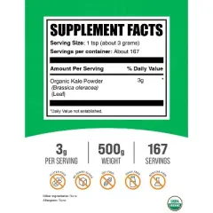 BulkSupplements Organic Kale Powder