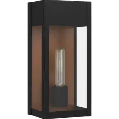 Quoizel Lighting  - Maren - 1-Light Medium Outdoor Wall Lantern, Matte Black