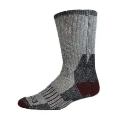 Dickies Men's Midweight Wool Blend Thermal Crew Socks 2pk - Black 6-12