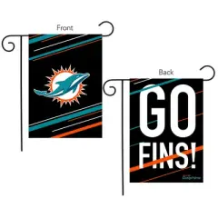 Briarwood Lane Miami Dolphins Slogan Garden Flag NFL Licensed 12.