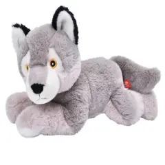 Wild Republic Ecokins Wolf Stuffed Animal, 12 Inches