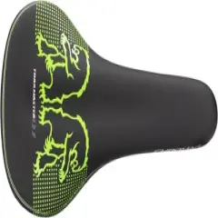 Chromag Trailmaster DT Saddle - Black/Green Rail Material: Chromoly Width: 135