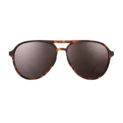 goodr Amelia Earhart Ghosted Me Mach G Aviator Sunglasses: Polarized Round Frame, TAC Lens, Adult Size