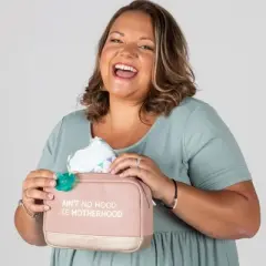 Motherhood Faux Leather Cosmetic Bag