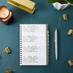 Juvale 2 Pack Spiral Bound Internet Address and Password Logbook with Alphabetical Tabs, 2 Colors, 80 Pages, 5 x 7 In