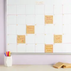 Juvale 6-Pack Kraft Paper Sticky Notes 3x3 Inch, Brown Self-Adhesive Memo Notepad Set, Self-Stick Note Pads for Office, Work, Home, 100 Sheets Per Pad