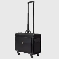 Alpine Swiss Wheeled Briefcase Rolling Briefcase Telescopic Handle 4 Replaceable Wheels Pilot Lawyer Litigator Attache Case 17&rdquo; Laptop 2 Combo Locks
