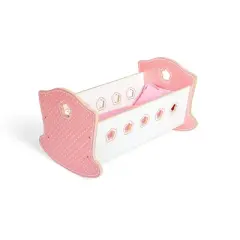 Bigjigs Toys Wooden Cradle for 10"-12" Doll