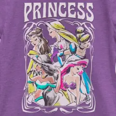 Girl's Disney Princess Sketch Poster T-Shirt