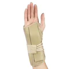 OTC Wrist Brace, Soft-Fit, Suede Finish, Beige, Right